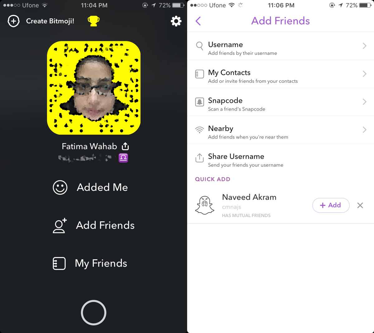 Find Snapchat Friends & Usernames