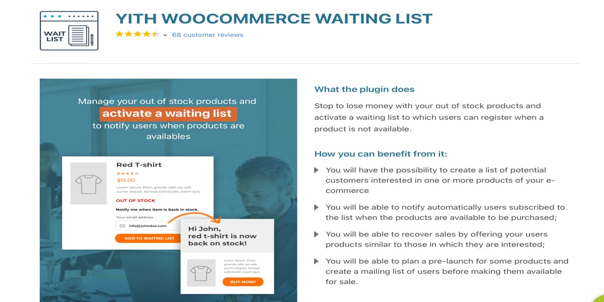 YITH WooCommerce Waiting List