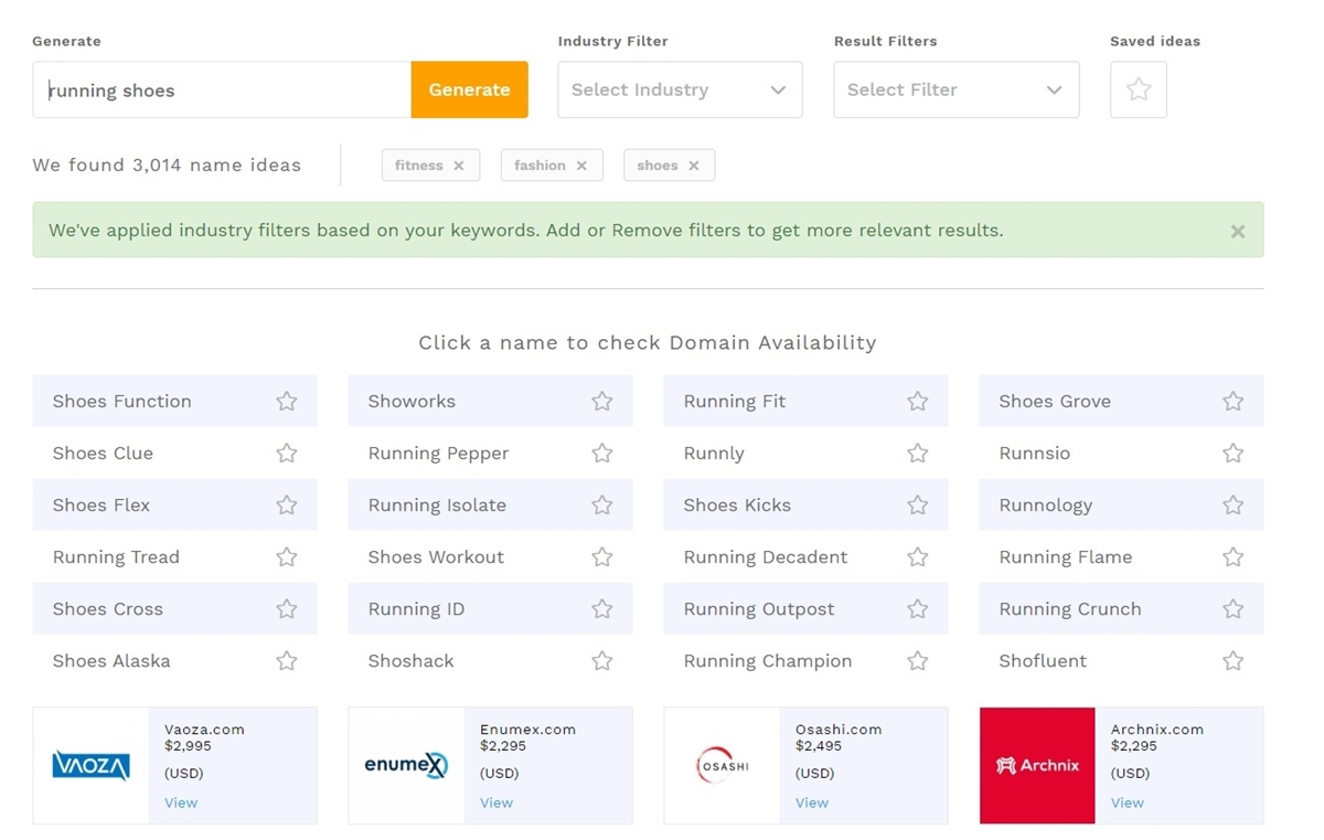 GoDaddy business domains