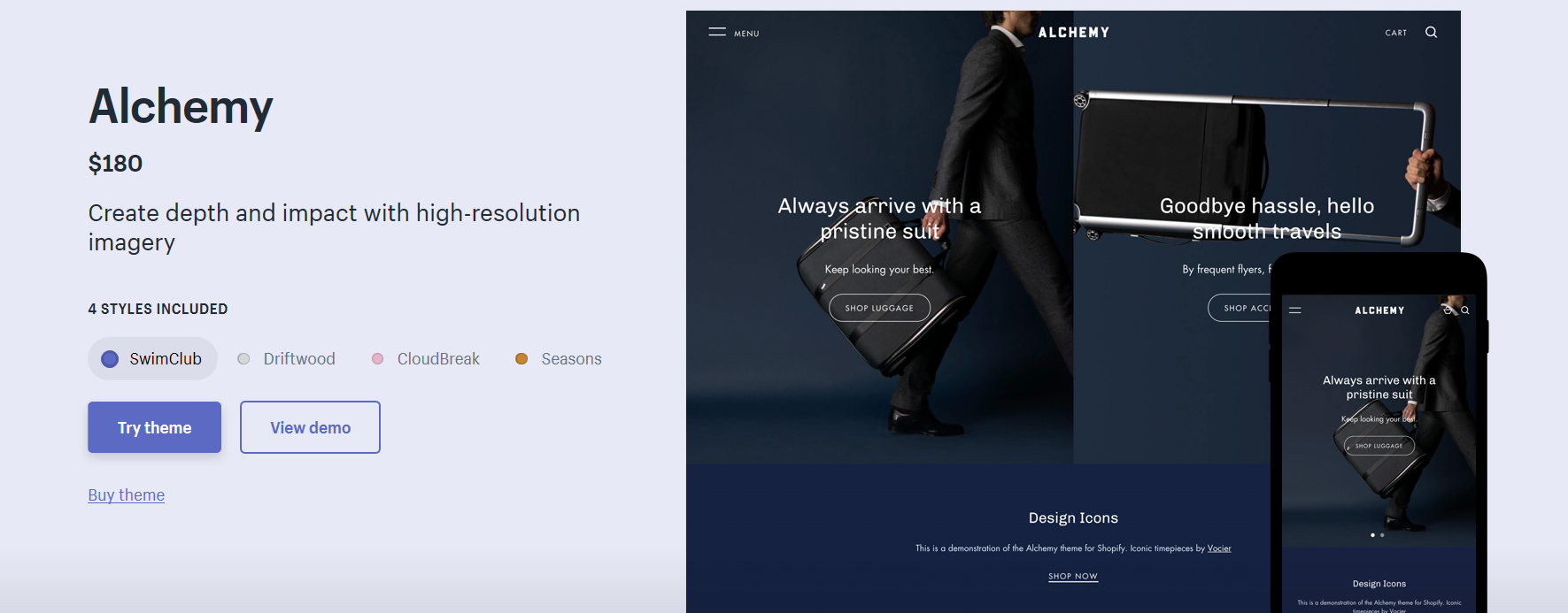 best shopify mobile responsive theme: Alchemy theme