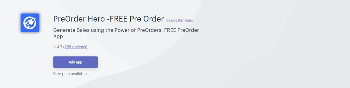 Shopify Preorders