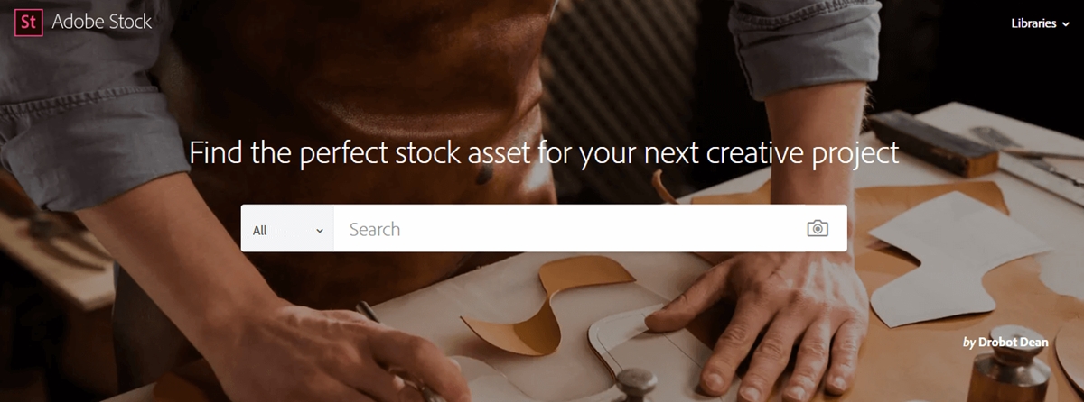Paid stock photo sites: Adobe Stock