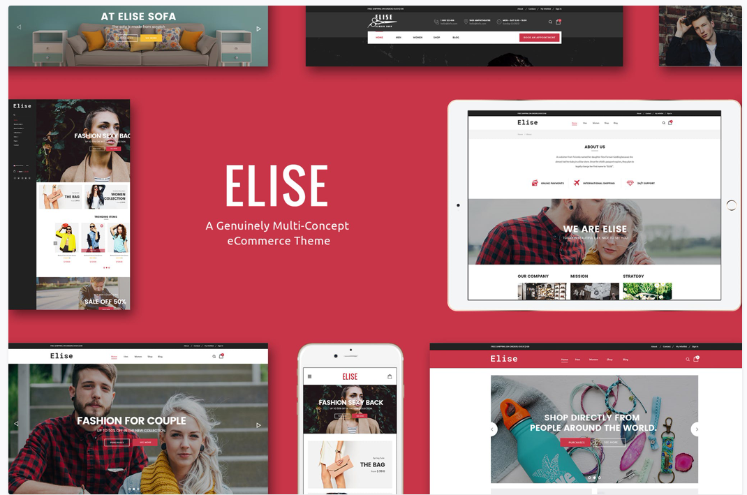 best shopify mobile responsive theme: Elise - MultiConcept theme