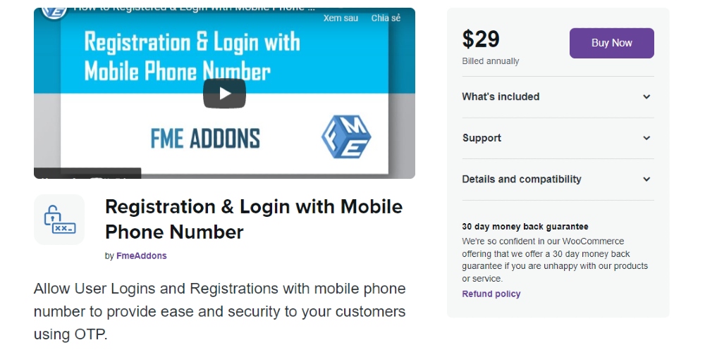 Registration & Login with Mobile Phone Number screenshot