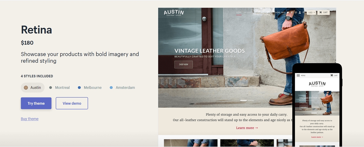 Shopify Retina Theme Review: The Best Option for Your Shopify Store