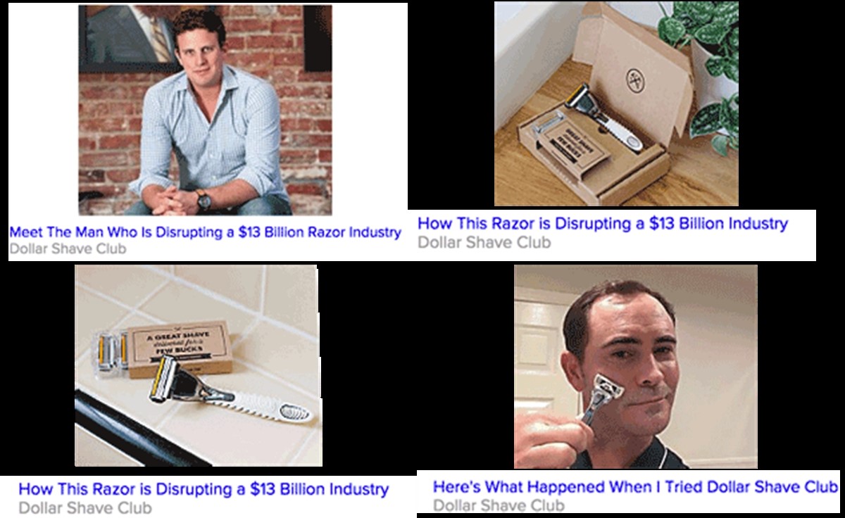 Dollar Shave Club's native ads