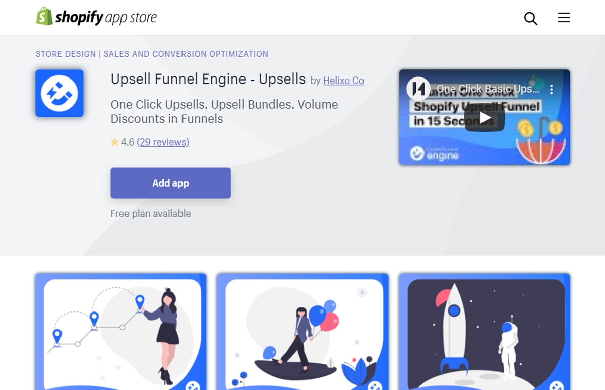 Best One Click Upsell Apps on Shopify: Upsell Funnel Engine - Upsells