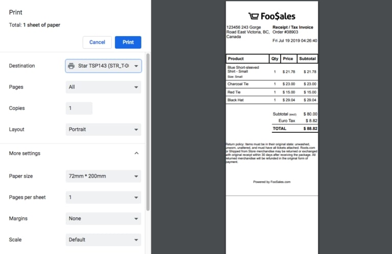 Preview your invoices