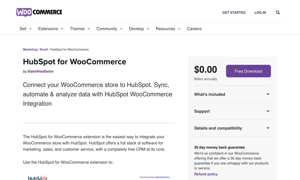 HubSpot for WooCommerce