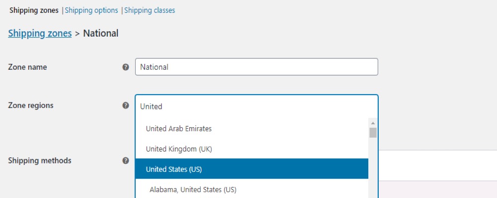 Configure your free shipping zone