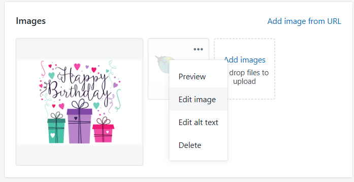 how to use shopify image editor