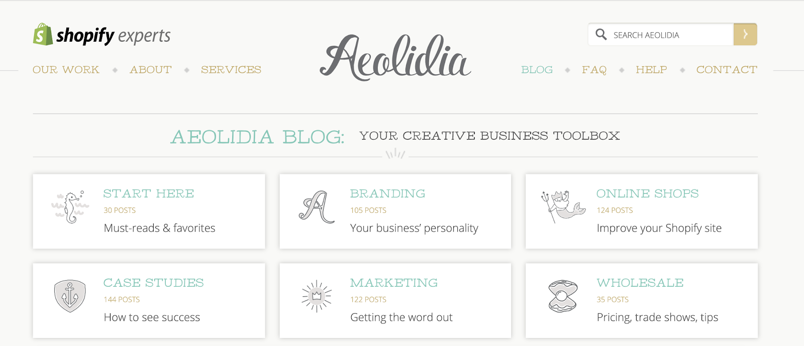 Get Shopify support from Aeolidia blog