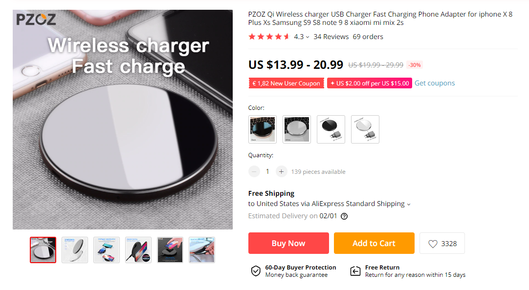 Best dropshipping tech products: Wireless Charger