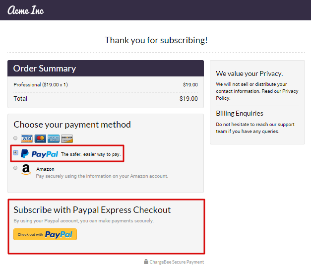 paypal express checkout php