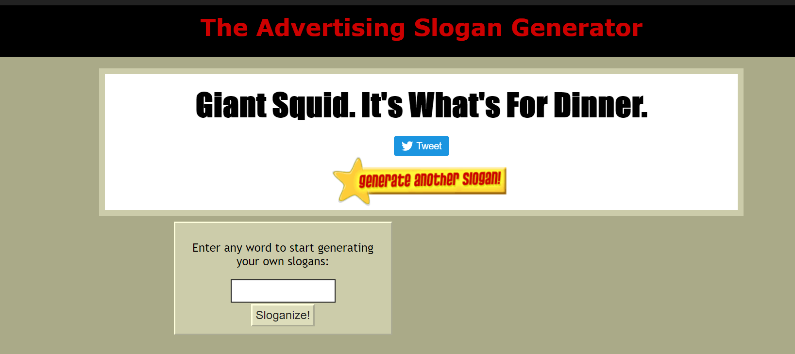 The Advertising Slogan Generator