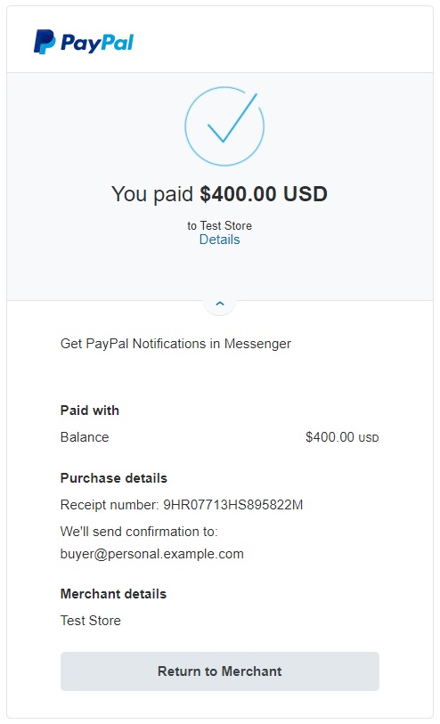 Step 3: Test WooCommerce orders with PayPal