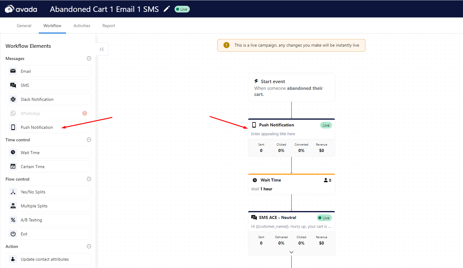 Web Push Notifications in Automation