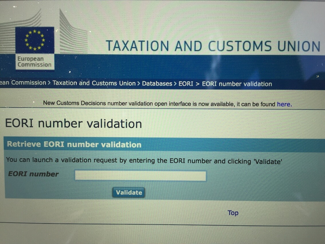 EORI or Economic Operators Registration and Identification is your company or product’s unique identifying number