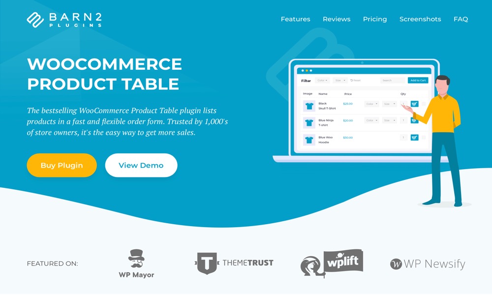 WooCommerce Product Table