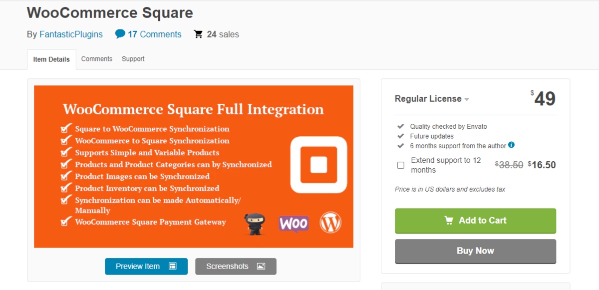 WooCommerce Square screenshot