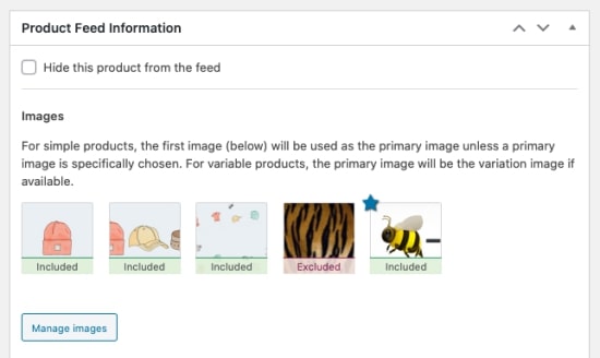 Deciding the primary images for your product