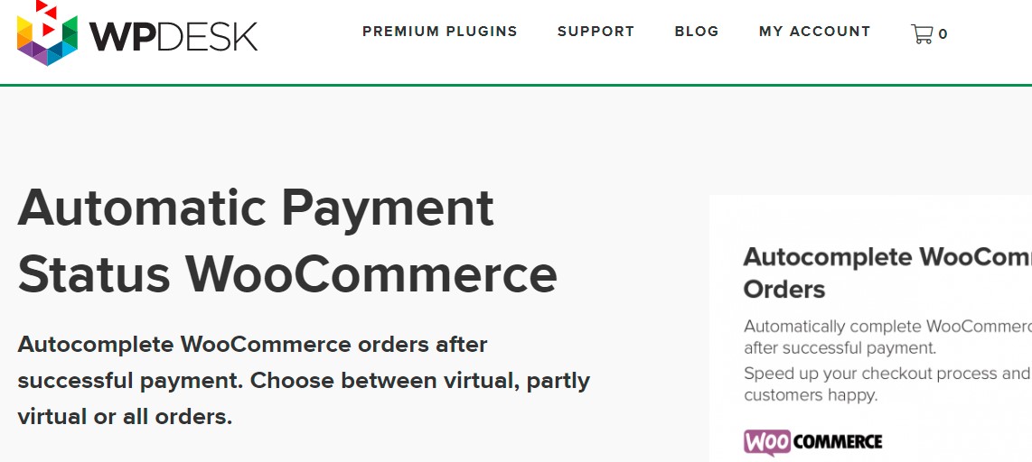 Automatic Payment Status WooCommerce