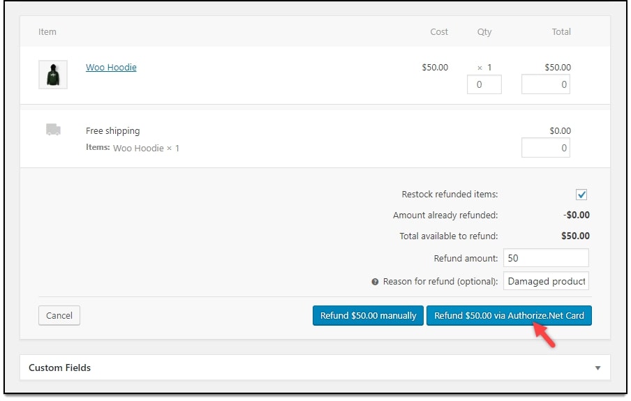 Processing WooCommerce refunds automatically