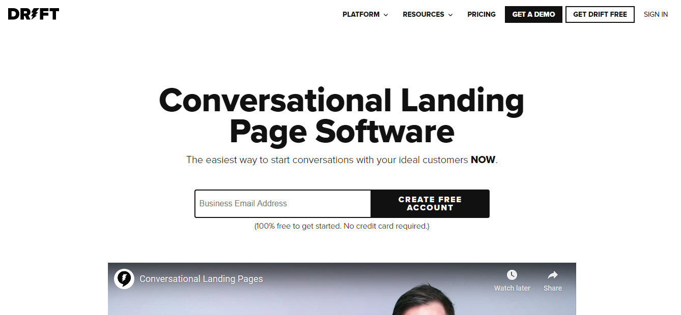 How does Squarespace landing page compare to others?