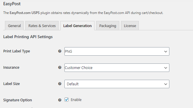 label priting api