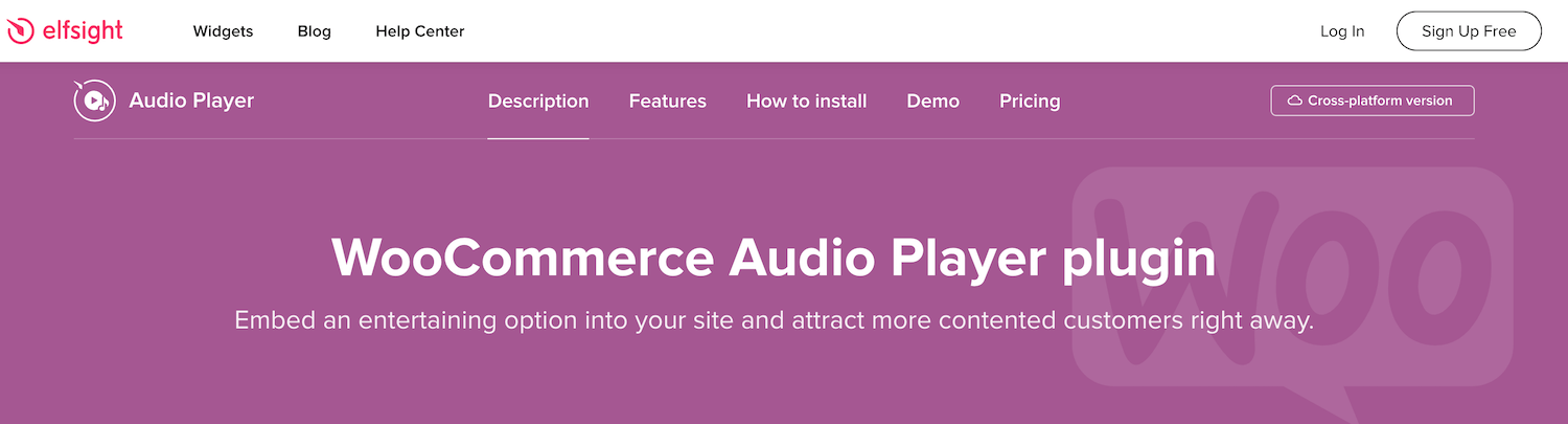 WooCommerce Audio Player