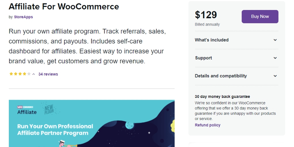 Affiliate for WooCommerce screenshot