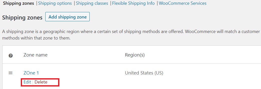 Step 2: Set up shipping zones