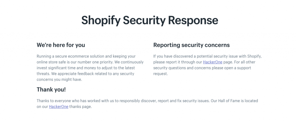 Shopify - Security