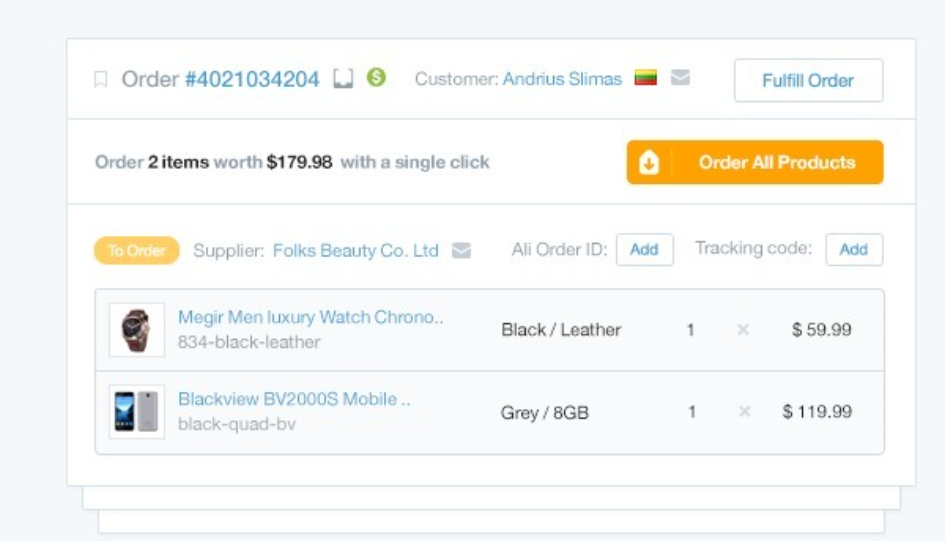 Oberlo features review: Auto Order Fulfillment and Tracking