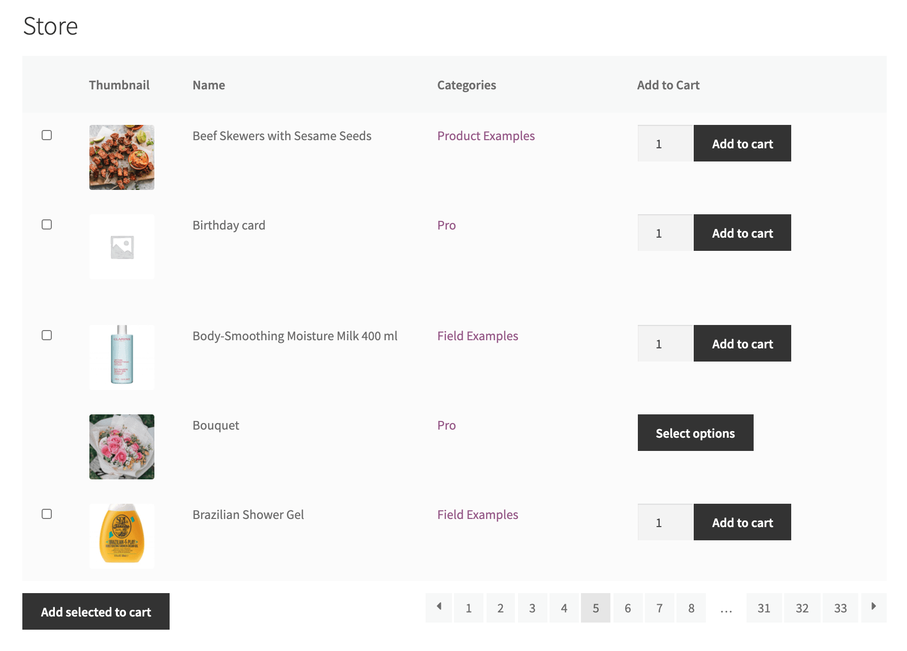  WooCommerce Product List view