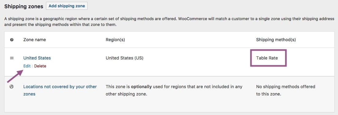 Step 2: Set up shipping zones