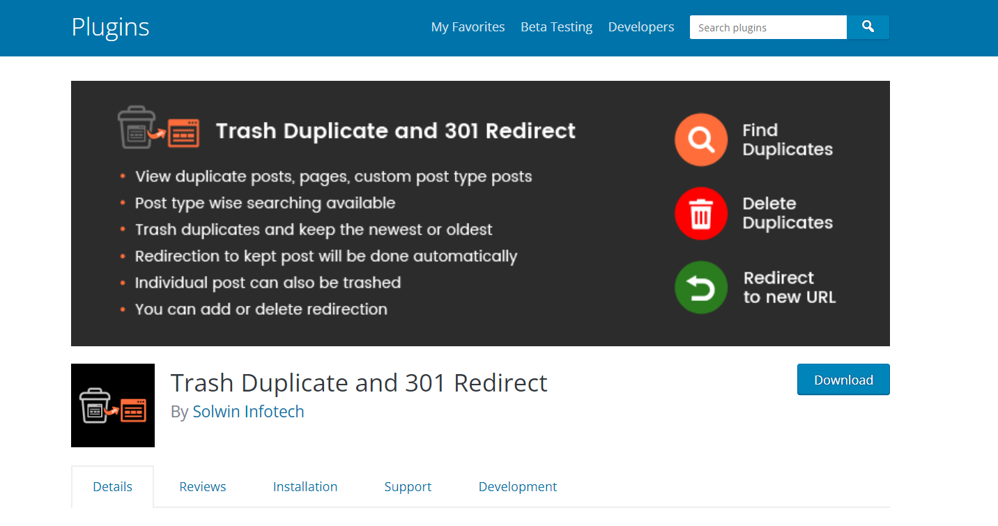 Trash Duplicate And 301 Redirect