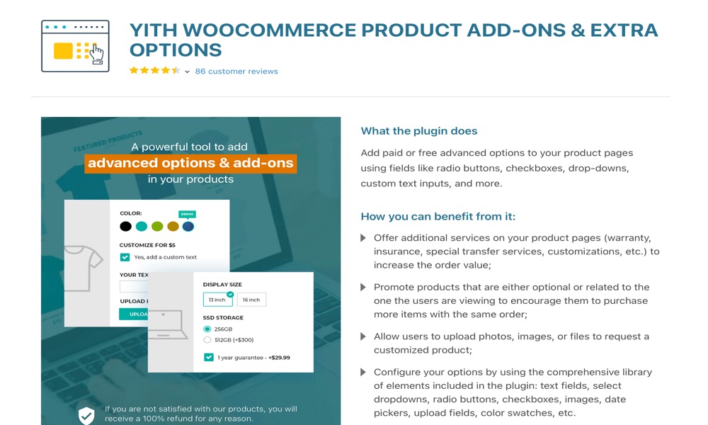 YITH WooCommerce Product Add-Ons