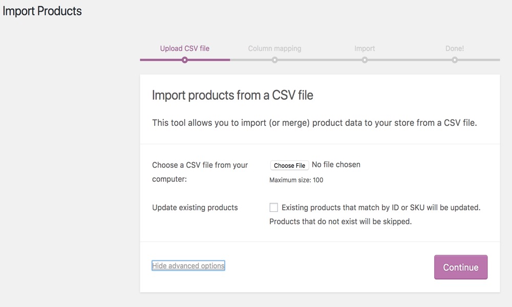 Adding Sample Product Data