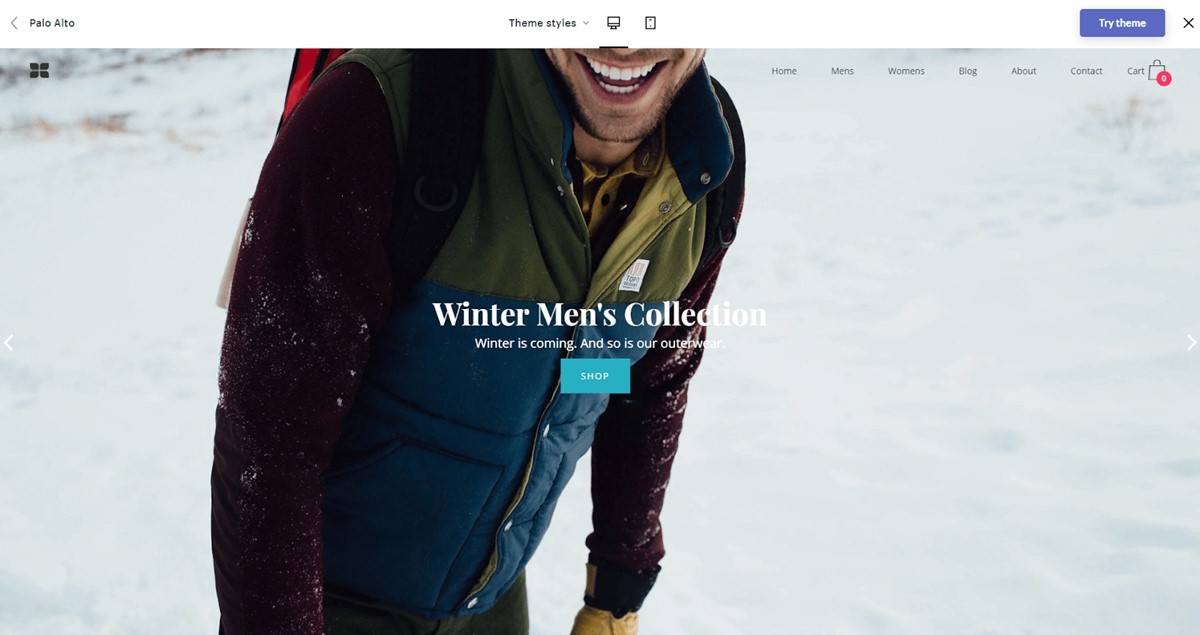 Best Shopify Themes/Templates - Palo Alto theme