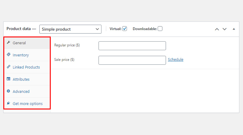 Step 4: Configure other product data
