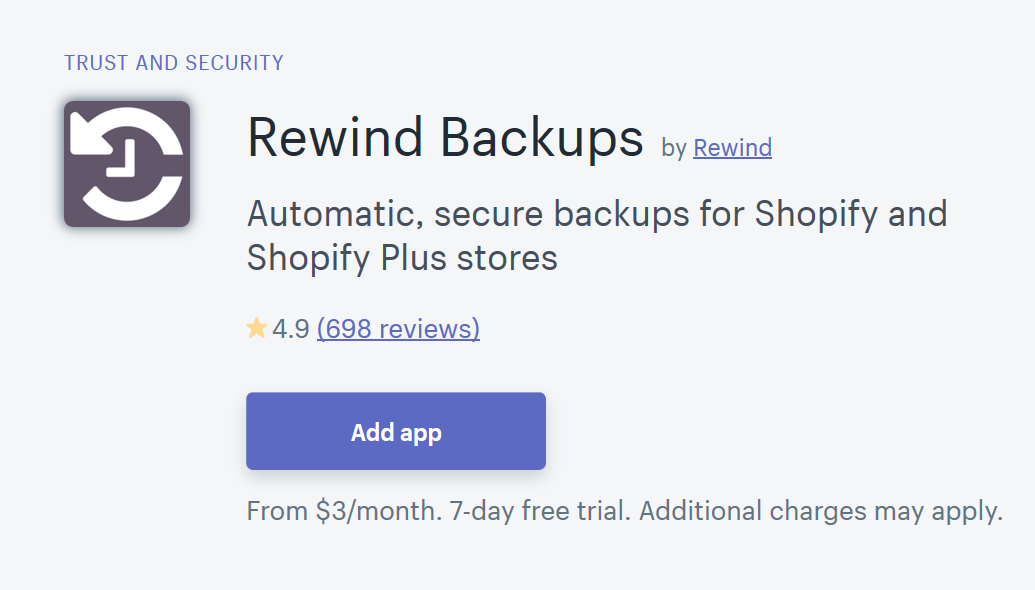 backup your shopify store