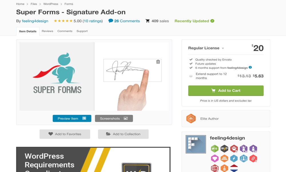 Super Forms – Signature Add-on