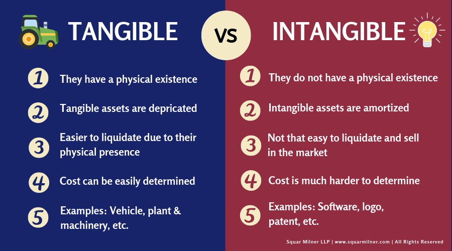 There are two asset categories which are Tangible assets and Intangible assets