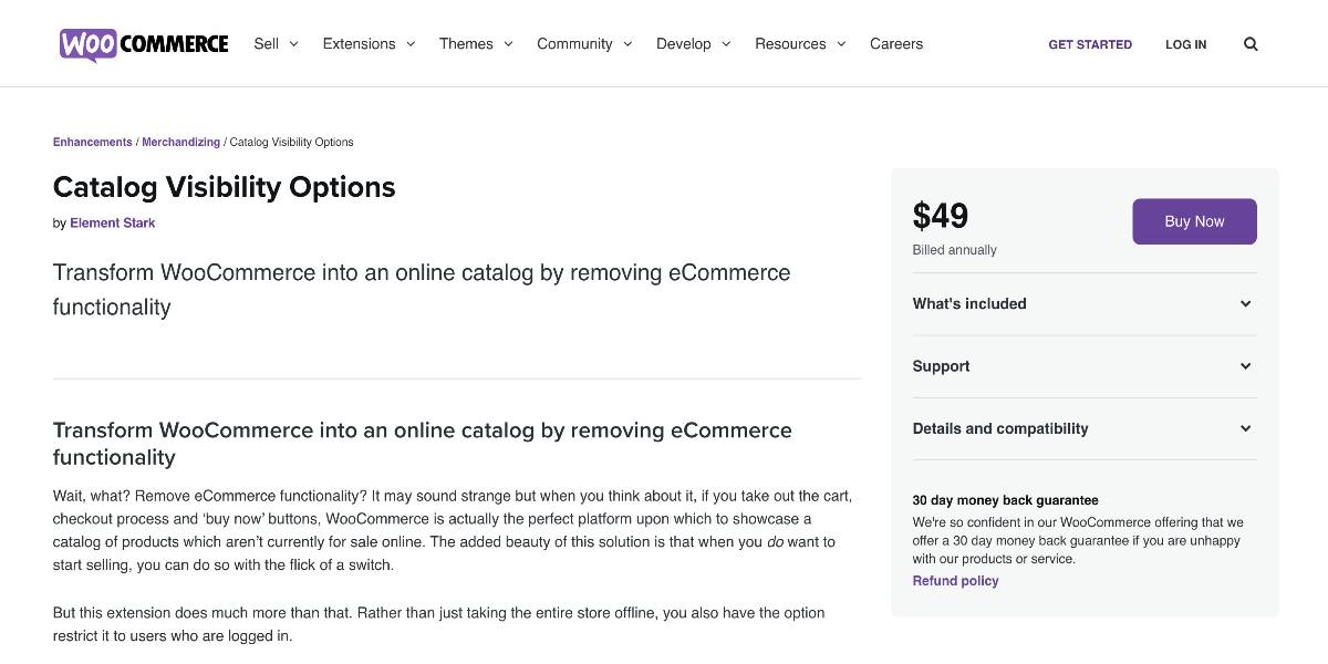 Catalog Visibility for WooCommerce