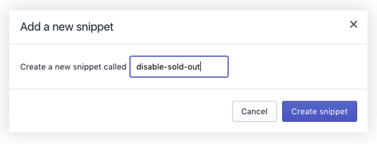 disable sold out