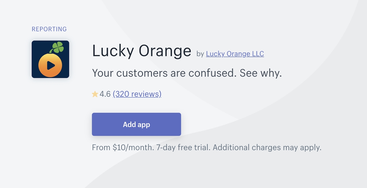 Apps to support you starting online businesses: Lucky Orange