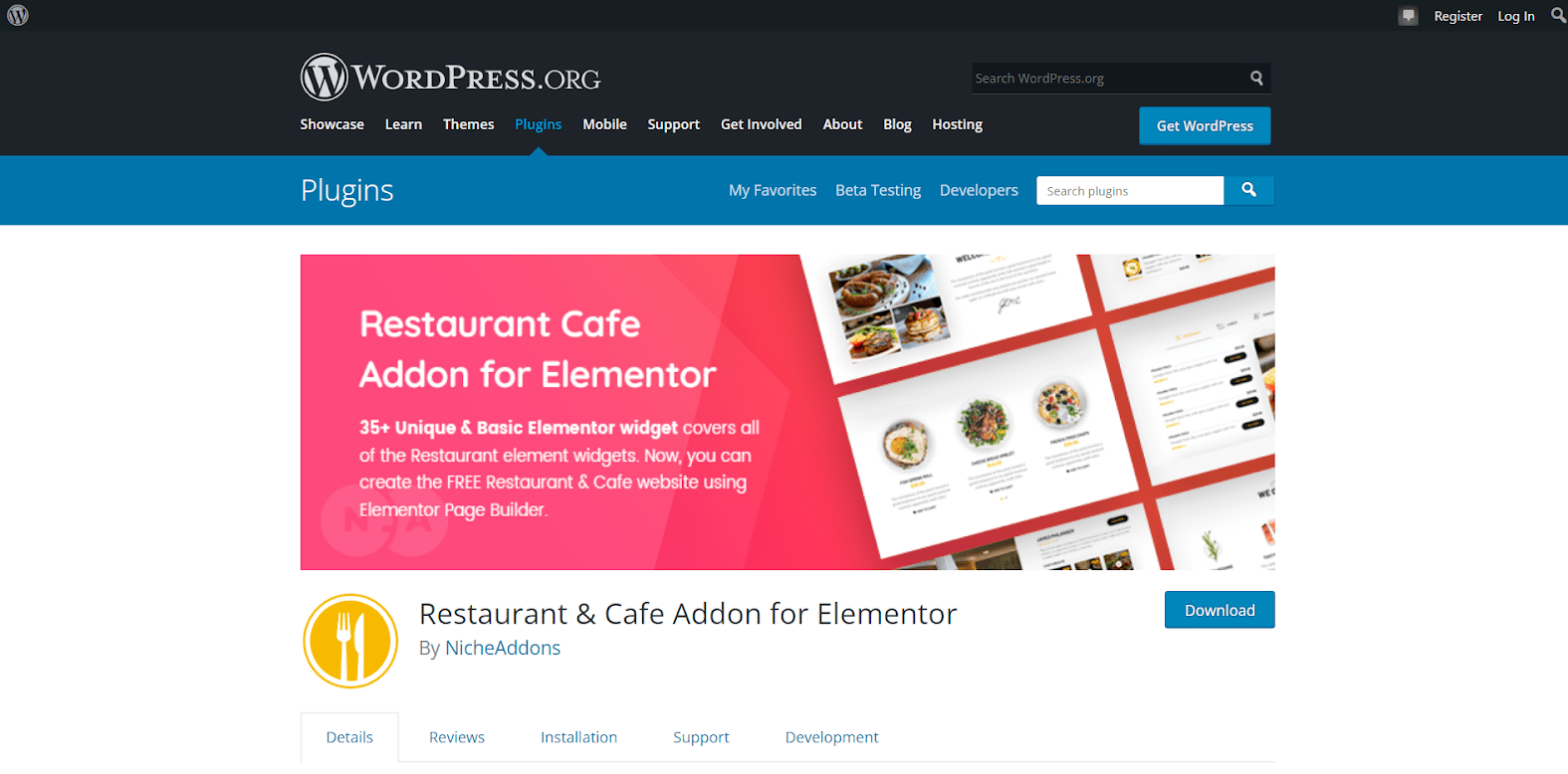 Restaurant & Cafe Addon for Elementor