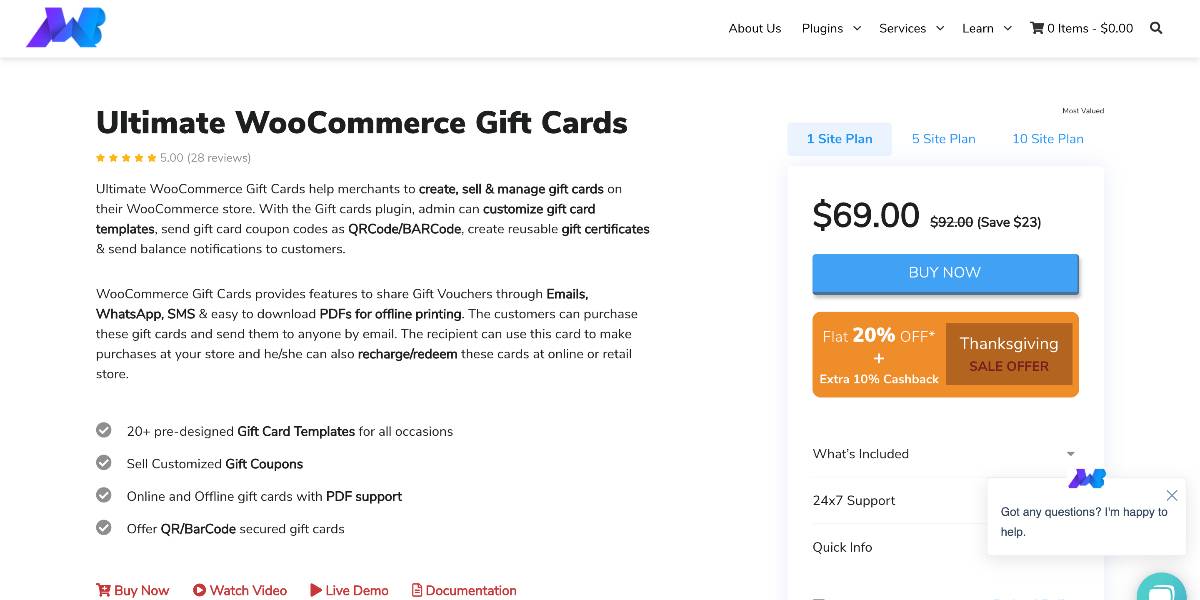 Ultimate WooCommerce Gift Cards