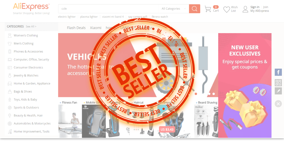 What are Aliexpress best-seller items?